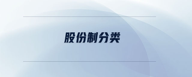股份制分類 股份制分類