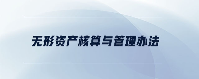 無形資產(chǎn)核算與管理辦法 無形資產(chǎn)核算與管理辦法