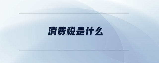 消費(fèi)稅是什么 消費(fèi)稅是什么