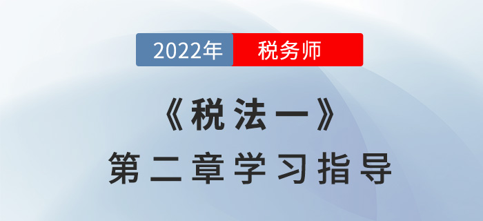 2022年稅務(wù)師《稅法一》第二章學(xué)習(xí)指導(dǎo)：增值稅