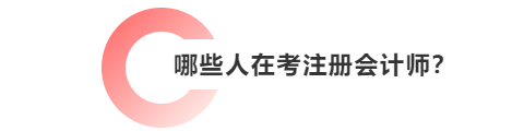哪些人在考注冊會計師？