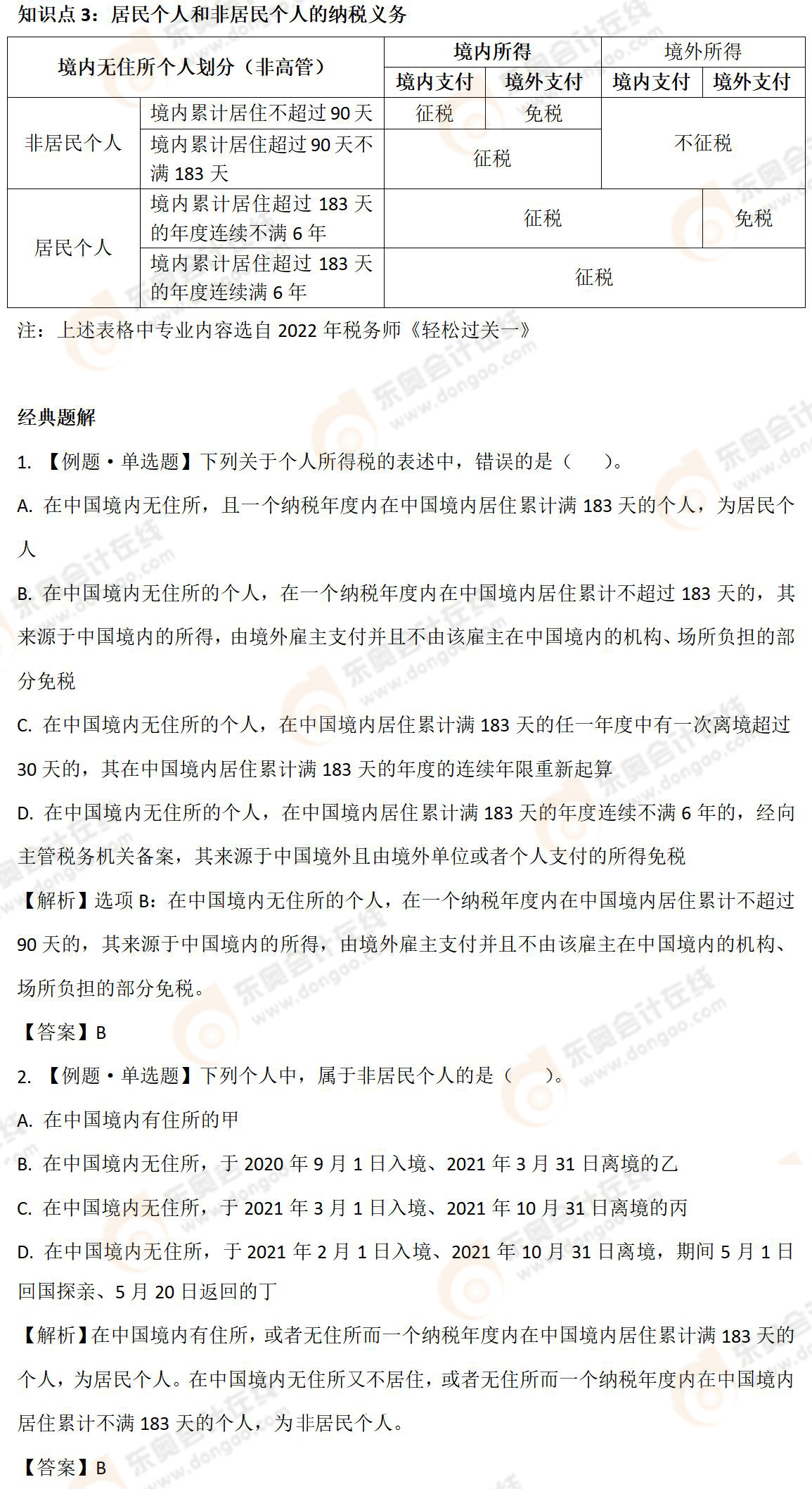 居民個人和非居民個人的納稅義務-03 居民個人和非居民個人的納稅義務-03