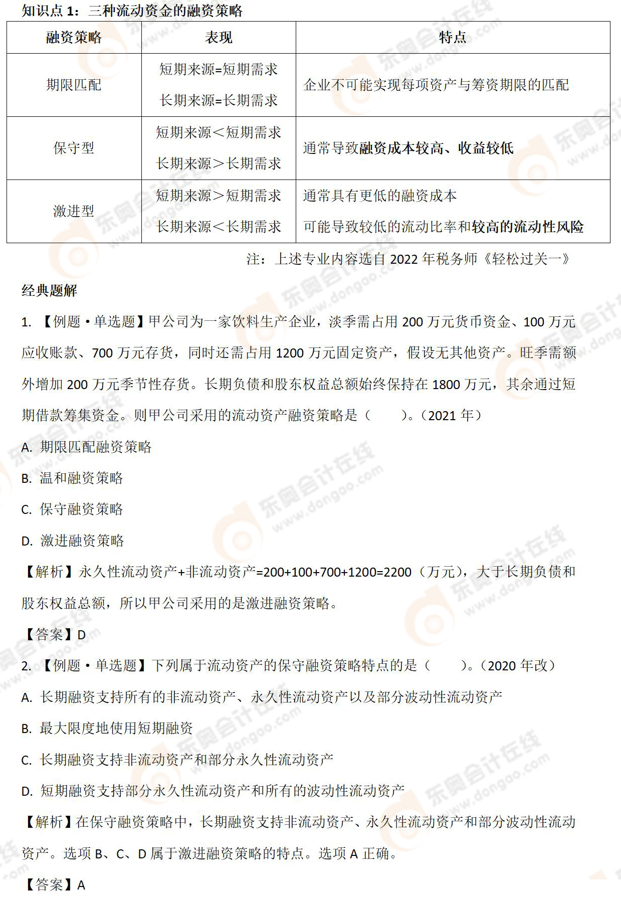 三種流動(dòng)資金的融資策略-01 三種流動(dòng)資金的融資策略-01