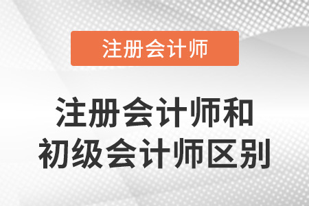 注冊會計(jì)師和初級會計(jì)師區(qū)別在哪里？
