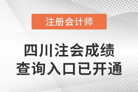 2022年四川省巴中注冊會計(jì)師成績查詢?nèi)肟谝验_通！快來查分！