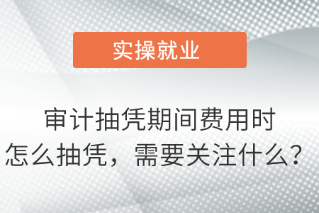 審計抽憑期間費用時怎么抽憑，需要關(guān)注什么？