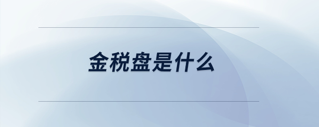 金稅盤是什么？
