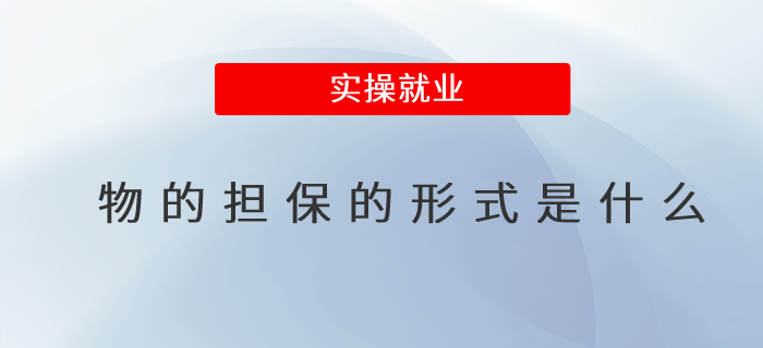 物的擔保的形式是什么