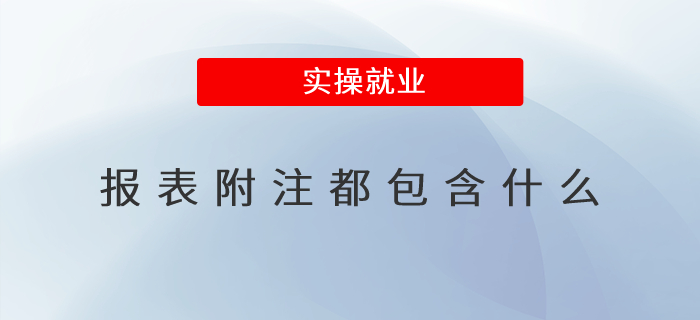 報表附注都包含什么