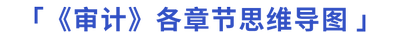 審計各章節(jié)思維導(dǎo)圖