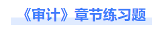 審計(jì)章節(jié)練習(xí)題 審計(jì)章節(jié)練習(xí)題
