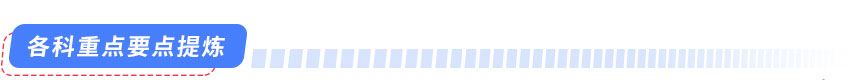 各科重點要點提煉