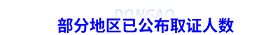 部分地區(qū)已公布初級會計取證人數(shù)