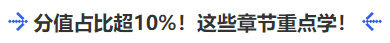 中級會計分值占比超10%！這些章節(jié)重點學(xué)！