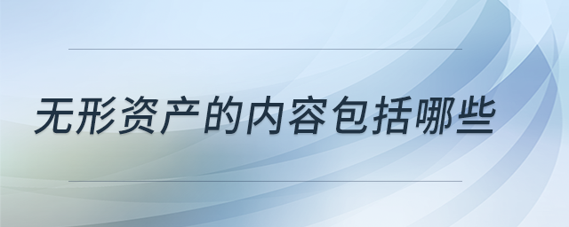 無形資產(chǎn)的內(nèi)容包括哪些 無形資產(chǎn)的內(nèi)容包括哪些