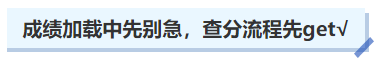 中級(jí)會(huì)計(jì)成績加載中先別急，查分流程先get√