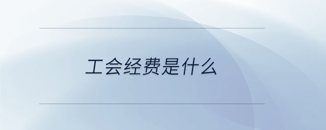 工會(huì)經(jīng)費(fèi)是什么