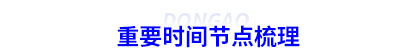 重要時間節(jié)點梳理