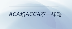 aca和acca不一樣嗎