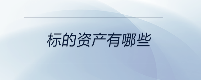 標的資產有哪些