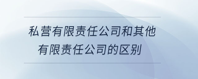 私營(yíng)有限責(zé)任公司和其他有限責(zé)任公司的區(qū)別