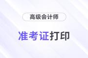 2024年高級(jí)會(huì)計(jì)師考試準(zhǔn)考證打印入口及時(shí)間匯總