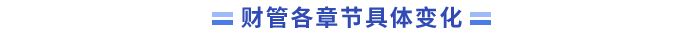 各章節(jié)具體變化