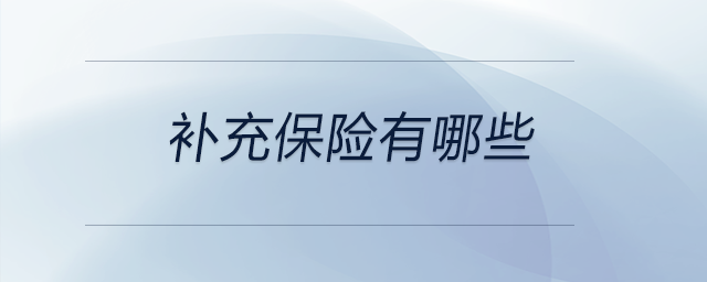補(bǔ)充保險有哪些 補(bǔ)充保險有哪些