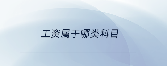 工資屬于哪類(lèi)科目 工資屬于哪類(lèi)科目