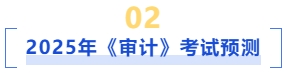 2025審計考試預(yù)測