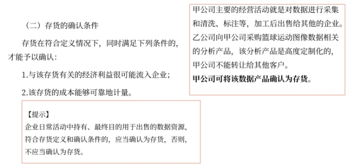 存貨的確認條件 存貨的確認條件