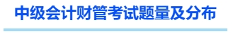 中級會計(jì)財(cái)管考試題量及分布