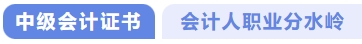 中級會計證書會計人職業(yè)分水嶺