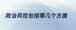 政治風(fēng)險(xiǎn)包括哪幾個方面