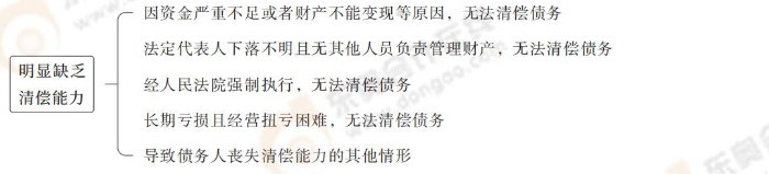 明顯缺乏清償能力 明顯缺乏清償能力