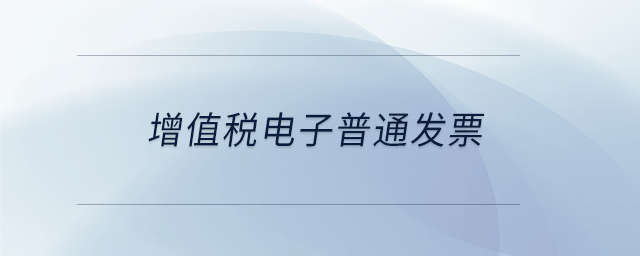 增值稅電子普通發(fā)票 增值稅電子普通發(fā)票