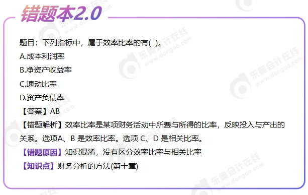 中級會計錯題本