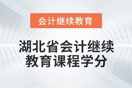 2025年湖北省會(huì)計(jì)專業(yè)人員繼續(xù)教育課程學(xué)分要求
