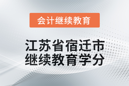 2025年江蘇省宿遷市會計繼續(xù)教育學(xué)分要求 2025年江蘇省宿遷市會計繼續(xù)教育學(xué)分要求