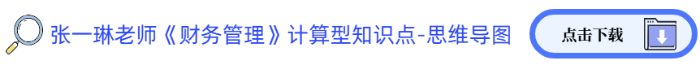 張一琳老師《財(cái)務(wù)管理》計(jì)算型知識點(diǎn)-思維導(dǎo)圖