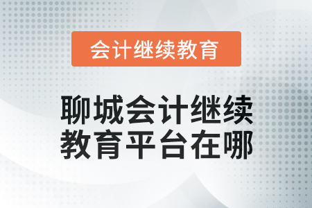 2025年聊城會計人員繼續(xù)教育平臺在哪？