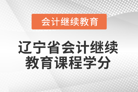 2025年遼寧省會(huì)計(jì)人員繼續(xù)教育課程學(xué)分 2025年遼寧省會(huì)計(jì)人員繼續(xù)教育課程學(xué)分