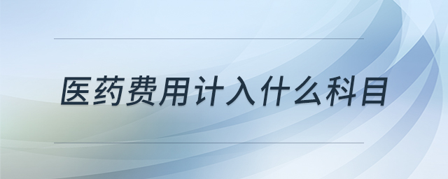 醫(yī)藥費用計入什么科目 醫(yī)藥費用計入什么科目