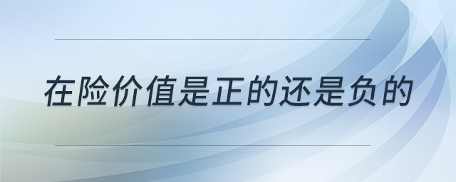 在險(xiǎn)價值是正的還是負(fù)的 在險(xiǎn)價值是正的還是負(fù)的