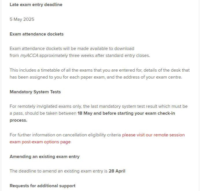 acca考試時(shí)間