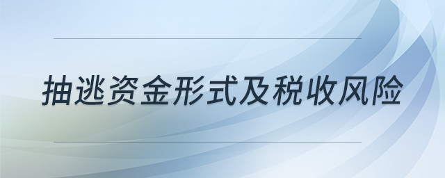 抽逃資金形式及稅收風(fēng)險(xiǎn) 抽逃資金形式及稅收風(fēng)險(xiǎn)