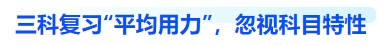 中級會計三科復習“平均用力”，忽視科目特性