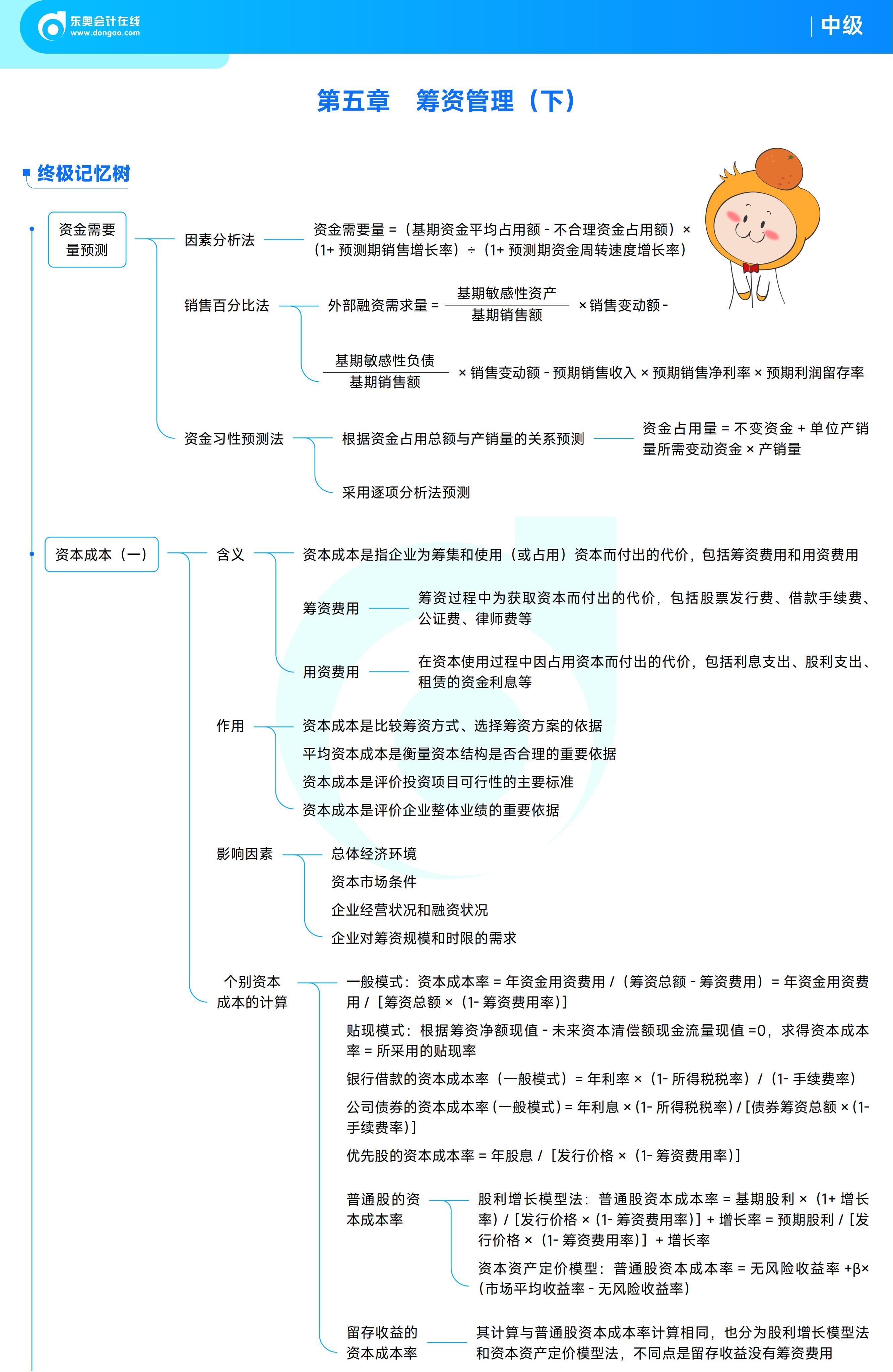 《中級財(cái)務(wù)管理》思維導(dǎo)圖