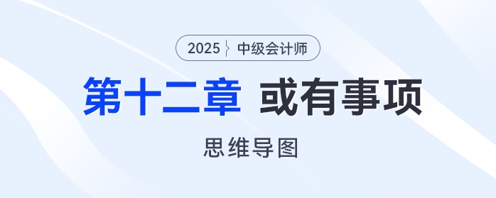2025年中級會計實務(wù)思維導(dǎo)圖——第十二章：或有事項