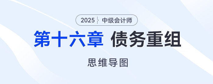 2025年中級(jí)會(huì)計(jì)實(shí)務(wù)思維導(dǎo)圖——第十六章：債務(wù)重組